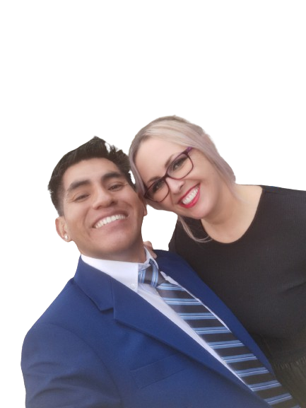 Imagen con transparencia de Mª José y Raúl